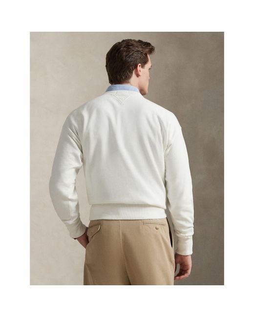 Polo Ralph Lauren White Crew Sweatshirt for men