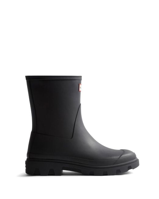 Hunter Black Downpour Short Boot for men