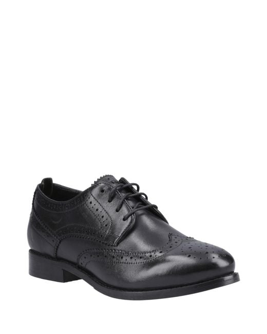 Hush Puppies Black Natalia Brogue