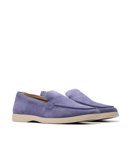 Clarks Blue Torford Easy Slip-On Loafers for men
