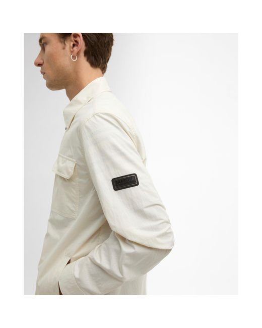 Barbour White Overshirt for men