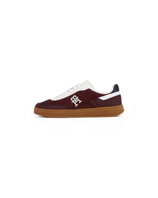 Tommy Hilfiger Brown Th Heritage Court Trainers