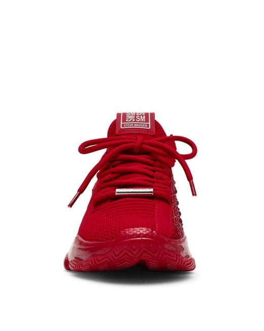 Steve Madden Red Maxilla-R-E Trainers