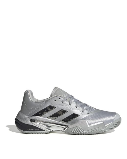 Adidas Gray Barricade 13 Edition Tennis Shoes for men
