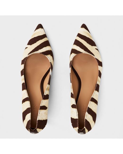 Ralph Lauren Brown Adrienne Stiletto Court Shoes