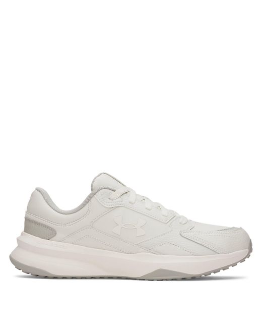 Under Armour White Edge Leather Low-Top Trainers for men