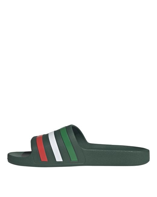 Adidas Green Adilette Aqua Slide