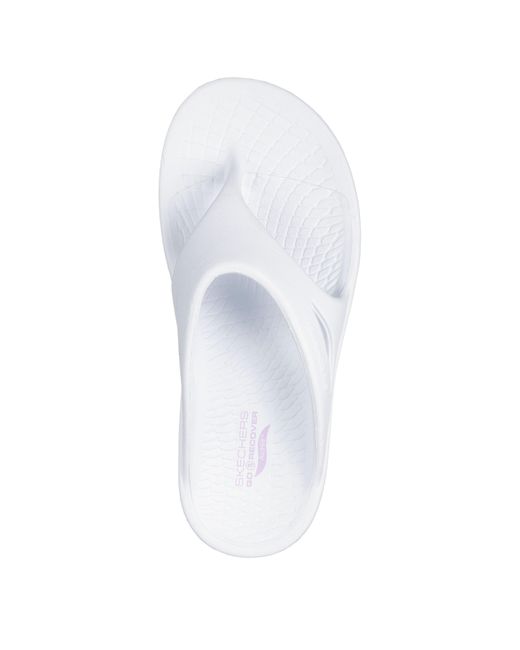 Skechers White 3Pt Sandal Sports Sandals