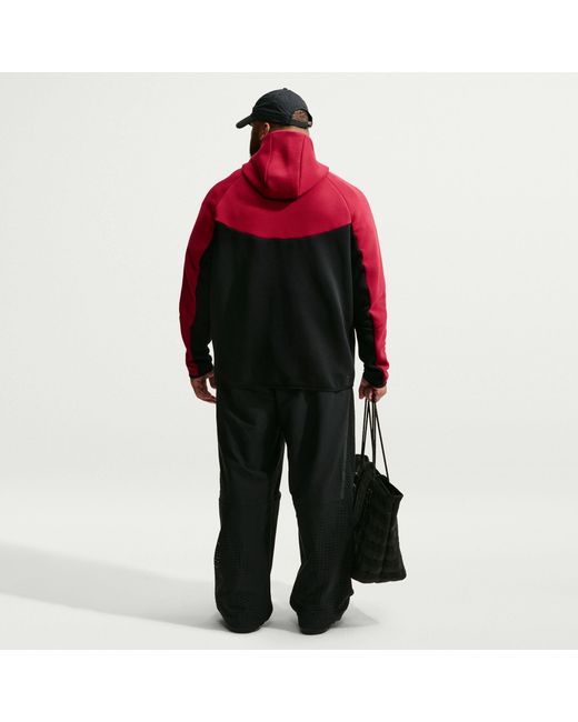Nike Red Tech Fleece Hoodie for men