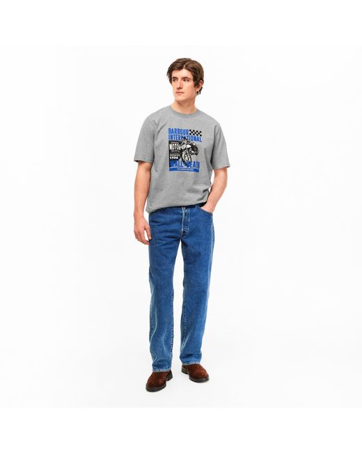 Barbour Gray B.Intl Weekender T-Shirt for men