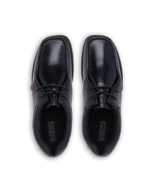 Kickers Black Fragma Lace Shoes for men