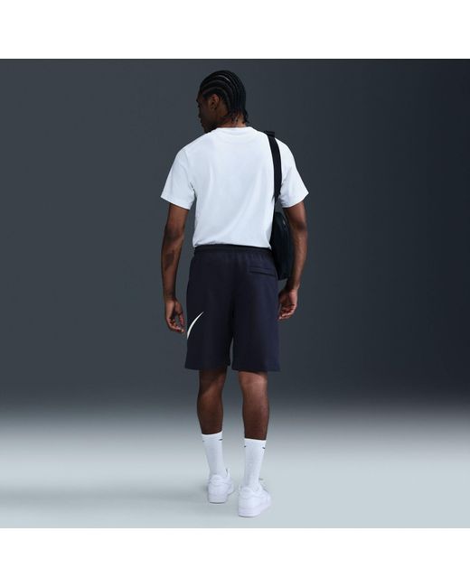 Nike Black Sportswear Club Graphic Shorts for men