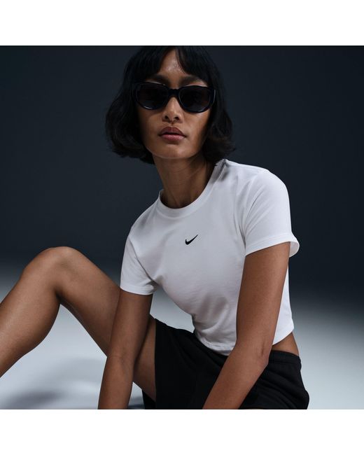 Nike White Chill Crop Tee