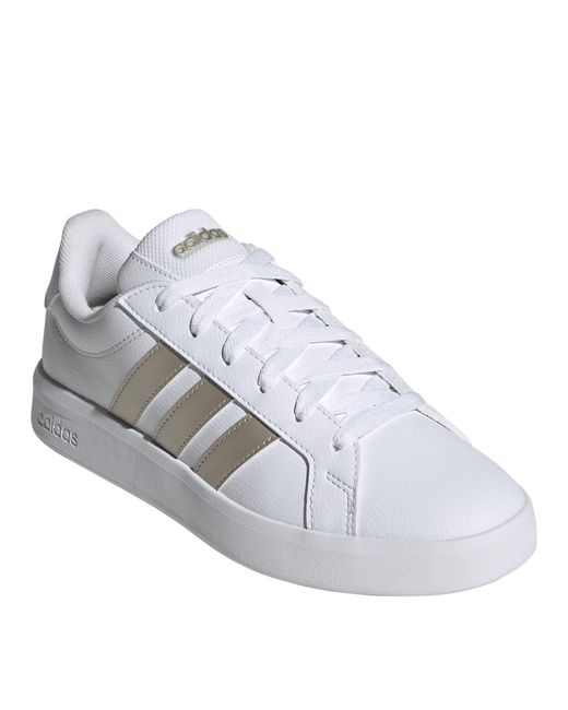 Adidas White Grand Court Base Trainers