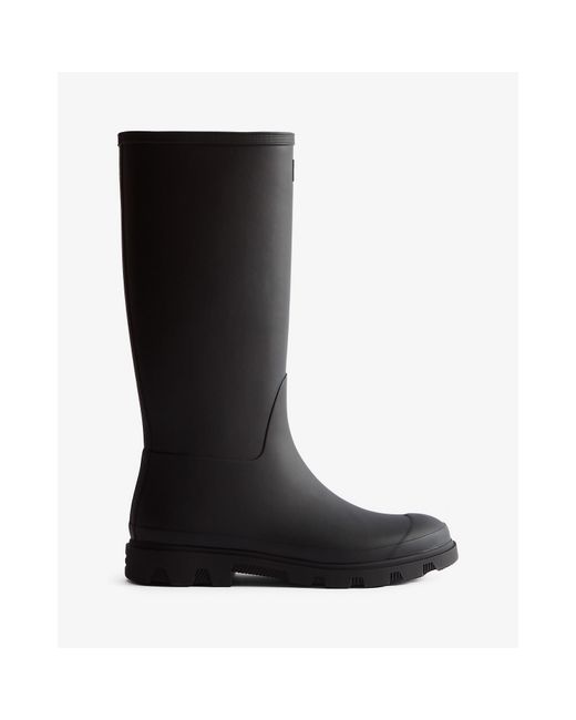 Hunter Black Downpour Tall Wellington Boots for men