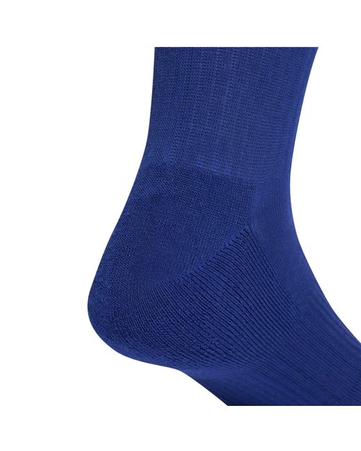 Adidas Blue 3-Pack Crew Socks Adults