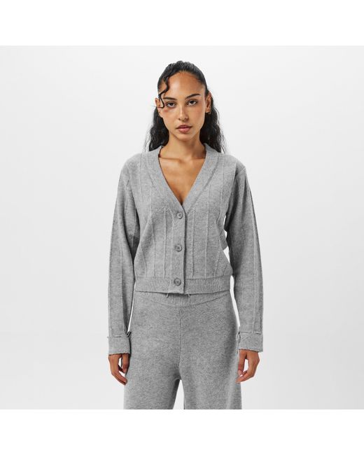 Raey Gray Knit Cardigan
