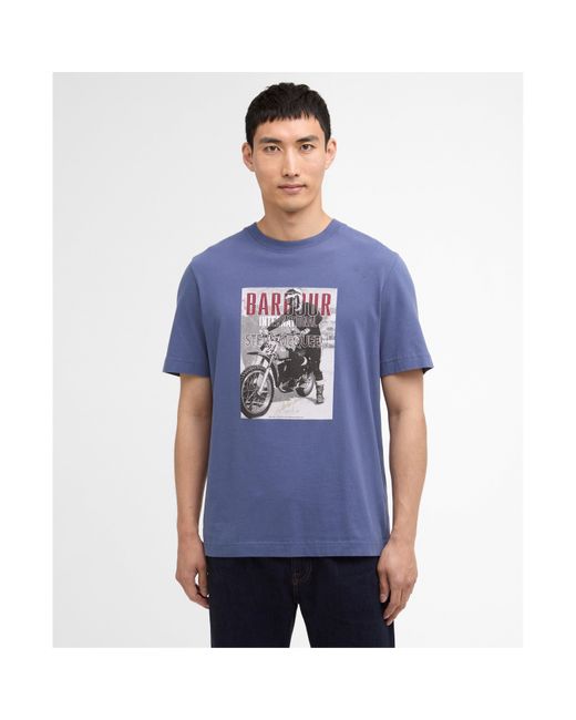 Barbour Blue Arnes T-Shirt for men