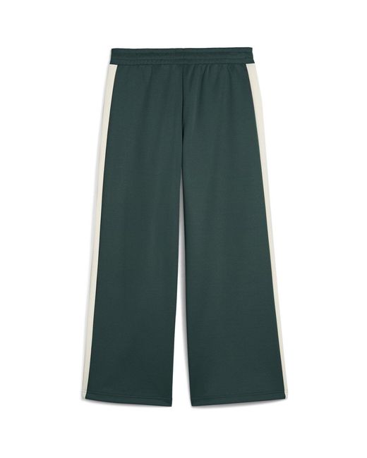 PUMA Green T7 Low Rise Open Hem Poly Joggers