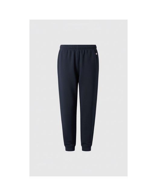 Champion Blue Closed Hem Jersey Jogging Bottoms for men