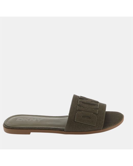 DKNY Green Willow Flat Sandal