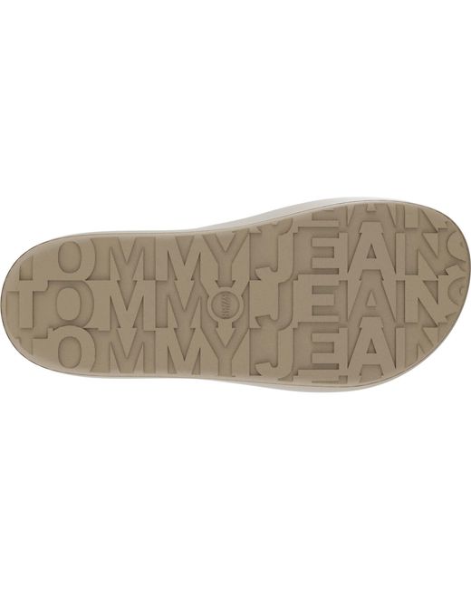 Tommy Hilfiger Gray Tj Flatform Sliders