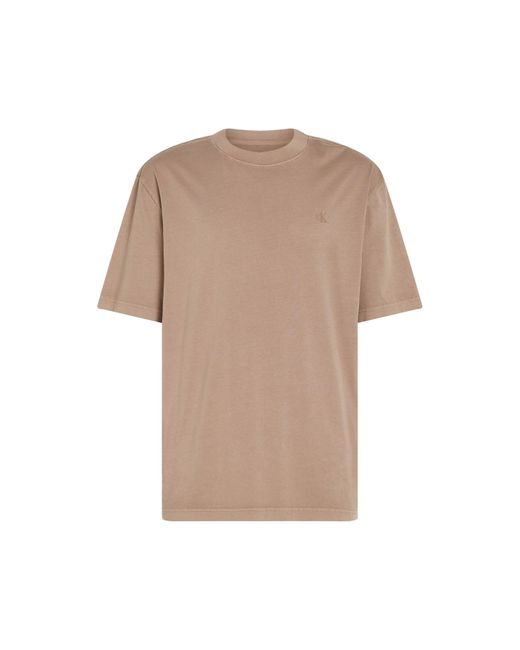 Calvin Klein Natural Washed Puff Print T-Shirt for men