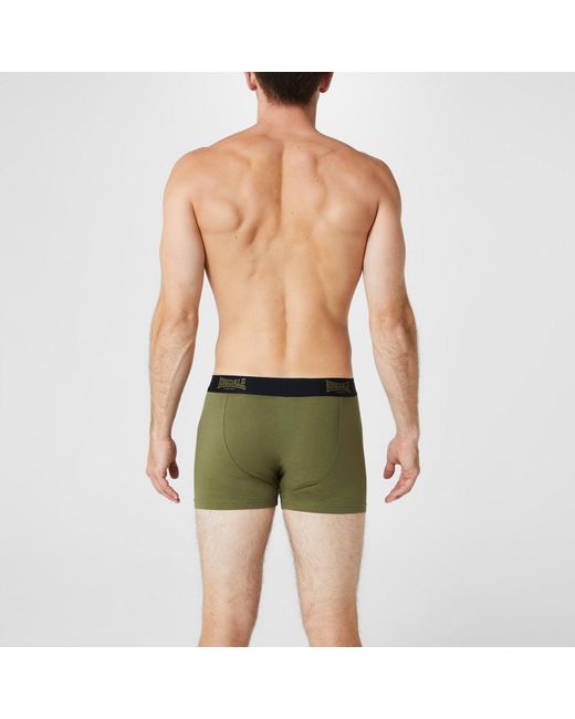 Lonsdale Green Trunk Shorts 2 Pack for men