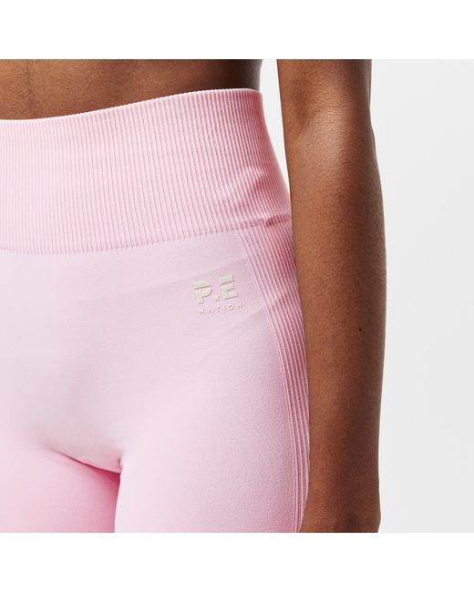 P.E Nation Pink Restore Performance Gym Shorts