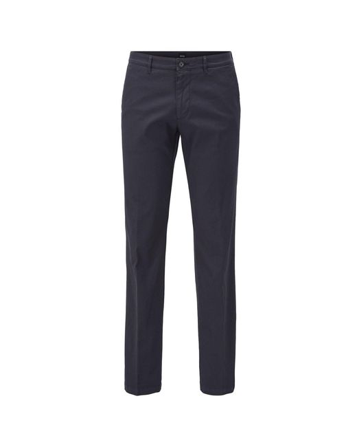 Boss Blue Crigan3 Chino Trousers for men