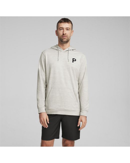 PUMA Gray Cloudspun Patch Pullover Jumper for men