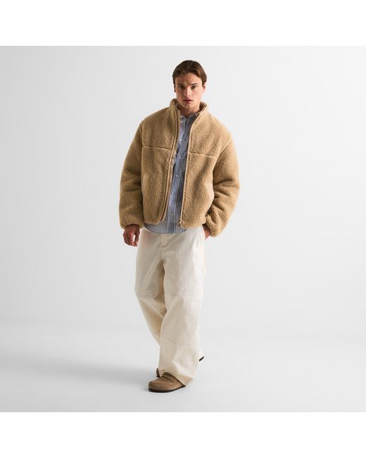 Maison Kitsuné Natural Fleece Sherpa Jacket for men