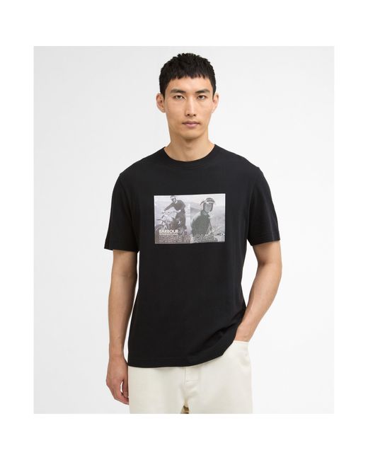 Barbour Black Hellen T-Shirt for men