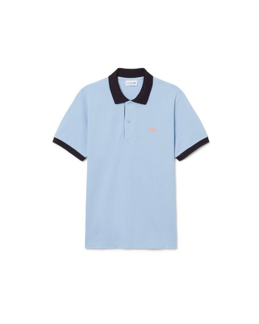 Lacoste Blue Short Sleeve Polo Shirt for men