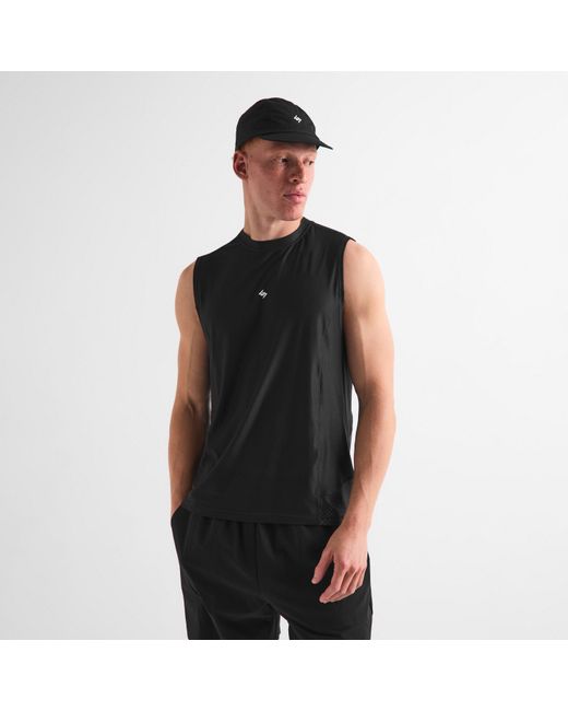 REPRESENT 247 Black Performance Gym Vest for men