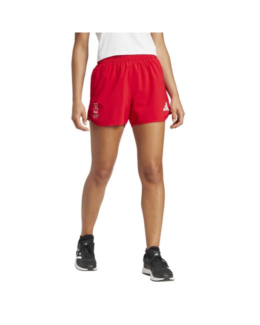 Adidas Red Noc Poland Running Road Shorts
