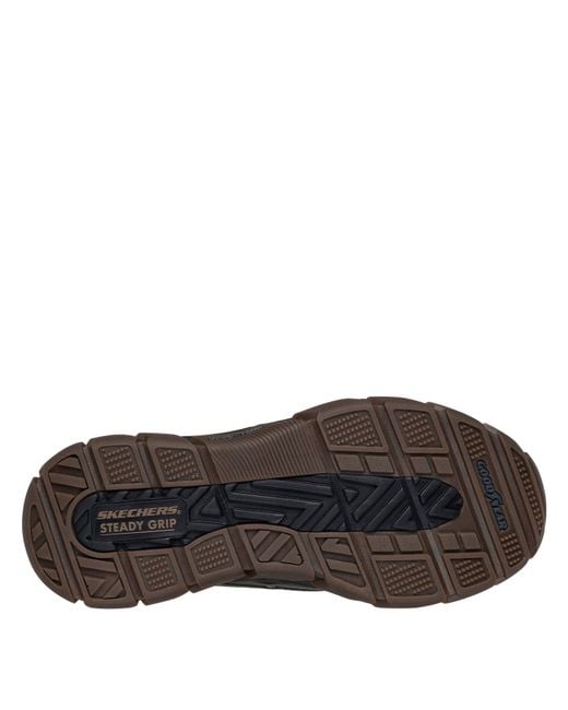 Skechers Brown John Deere Slip-Ins Waterproof Duck Steel Toe Cap Boots for men