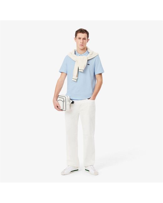 Lacoste Blue Regular Fit Short Sleeve Polo Shirt for men