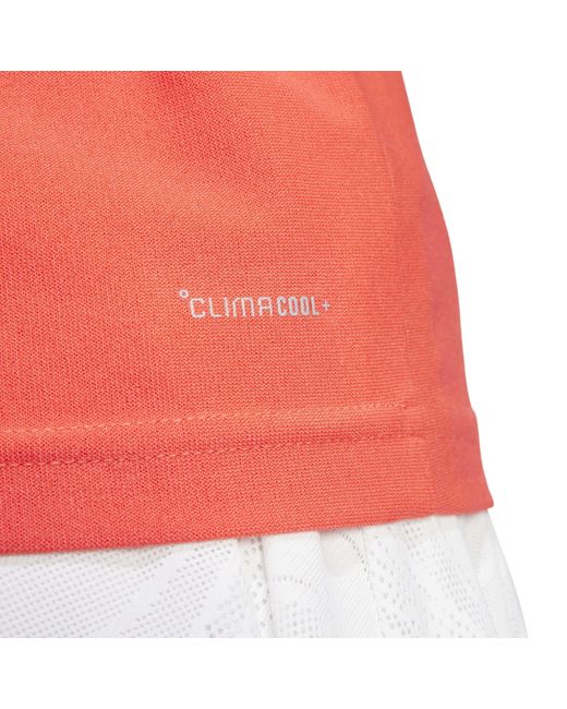 Adidas Red Tennis Pro Climacool+ Match Tank Top