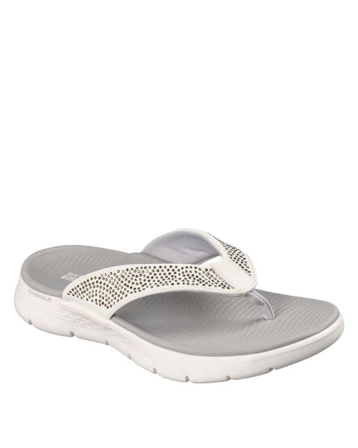 Skechers White Flip Flops