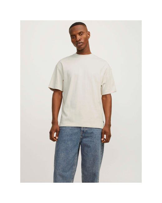 Jack & Jones White Urban Edge 220 Gsm T-Shirt for men