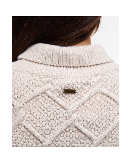 Barbour Natural Burne Roll Neck Jumper