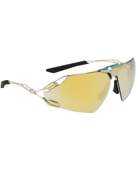 Nike Yellow Zeus Edge Wrap Sunglasses