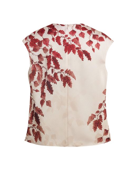 Ted Baker Pink Printed Drape Top