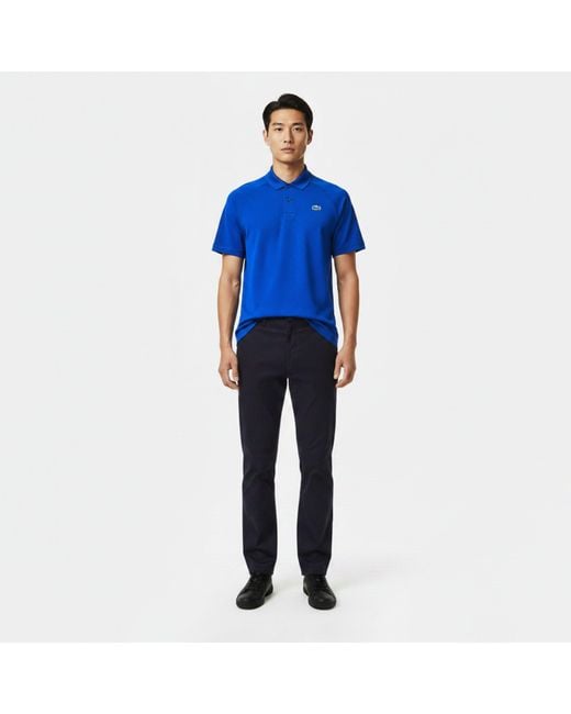 Lacoste Blue Short Sleeve Performance Polo Shirt for men
