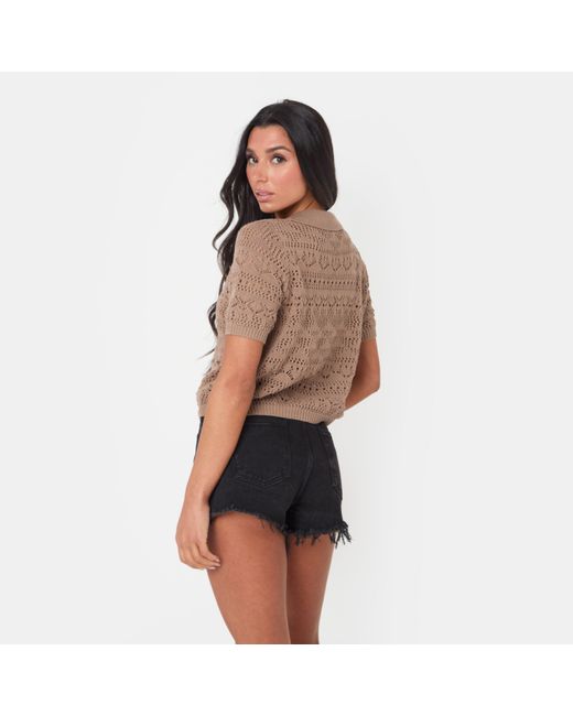 I Saw It First Multicolor Boho Crochet Lace Top