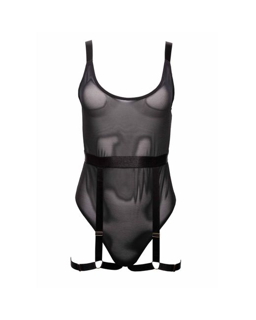 Wolf & Whistle Black Dolly Thick Strap Bodysuit