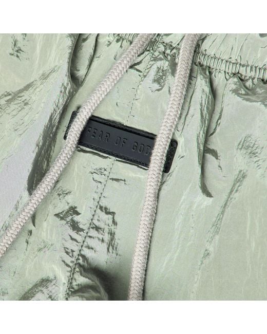 Fear Of God Green Running Fleece Jogger Shorts