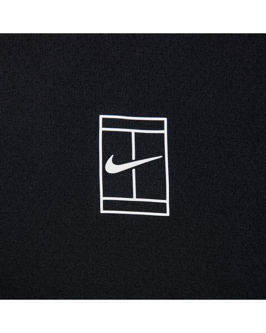 Nike Black Advantage Tennis Polo Shirt for men