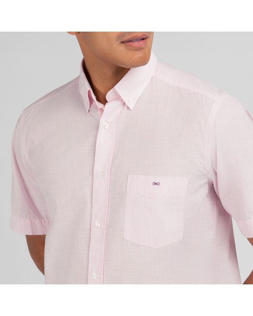 Eden Park Pink Striped Shirt for men